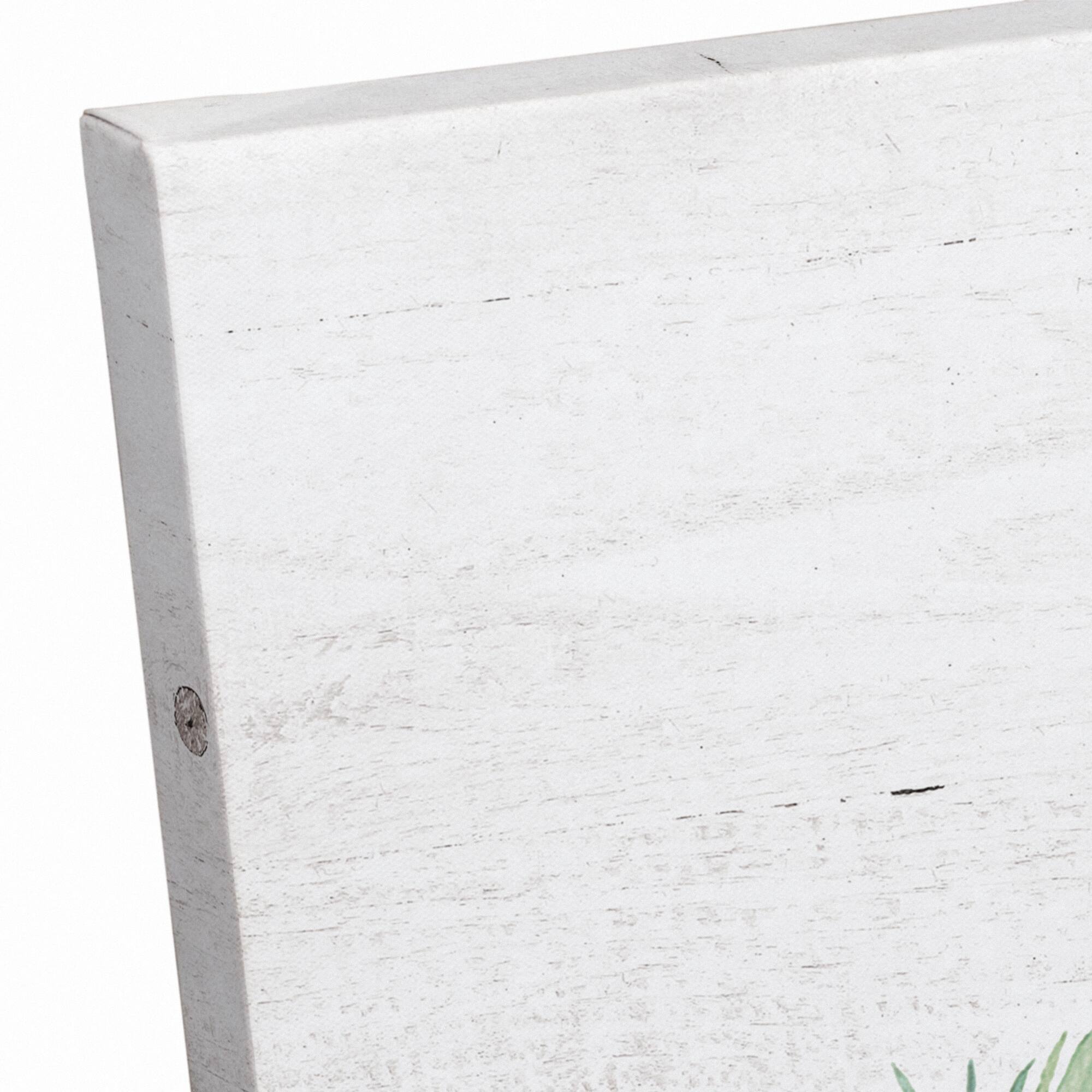 Green Gather Leaf 11" x 14" Canvas Wall Art
